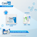 CeraVe Baume Hydratant 340g – Offre Spéciale + Mini Produits Offerts