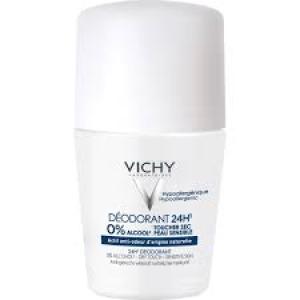 Vichy Déodorant 24H 0% Alcool – Peaux Sensibles Dry Touch
