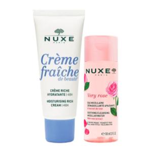 Nuxe Crème Fraîche de Beauté Crème Repulpante Hydratante 48H 30 ml + Eau Micellaire Offerte