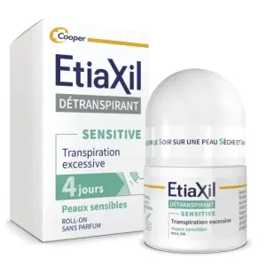 Etiaxil Détranspirant Sensitive Aisselles – Roll-On 4 Jours