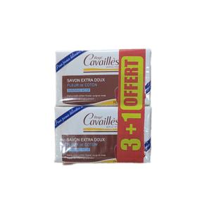 Rogé Cavaillès Savon Extra-Doux Fleur de Coton Surgras Actif – Lot 3+1 Offert